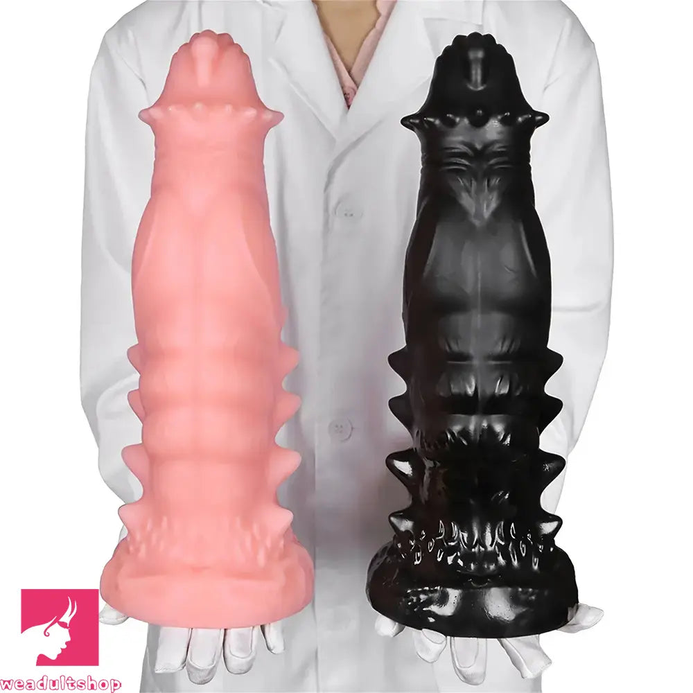 7.48in 9.37in 11.41in 13.38in Spiked Monster Silicone Huge Dildo For Clit