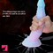 8.26in Silicone Soft Luminous Fantasy Dildo Woman Man Prostate Sex Toy