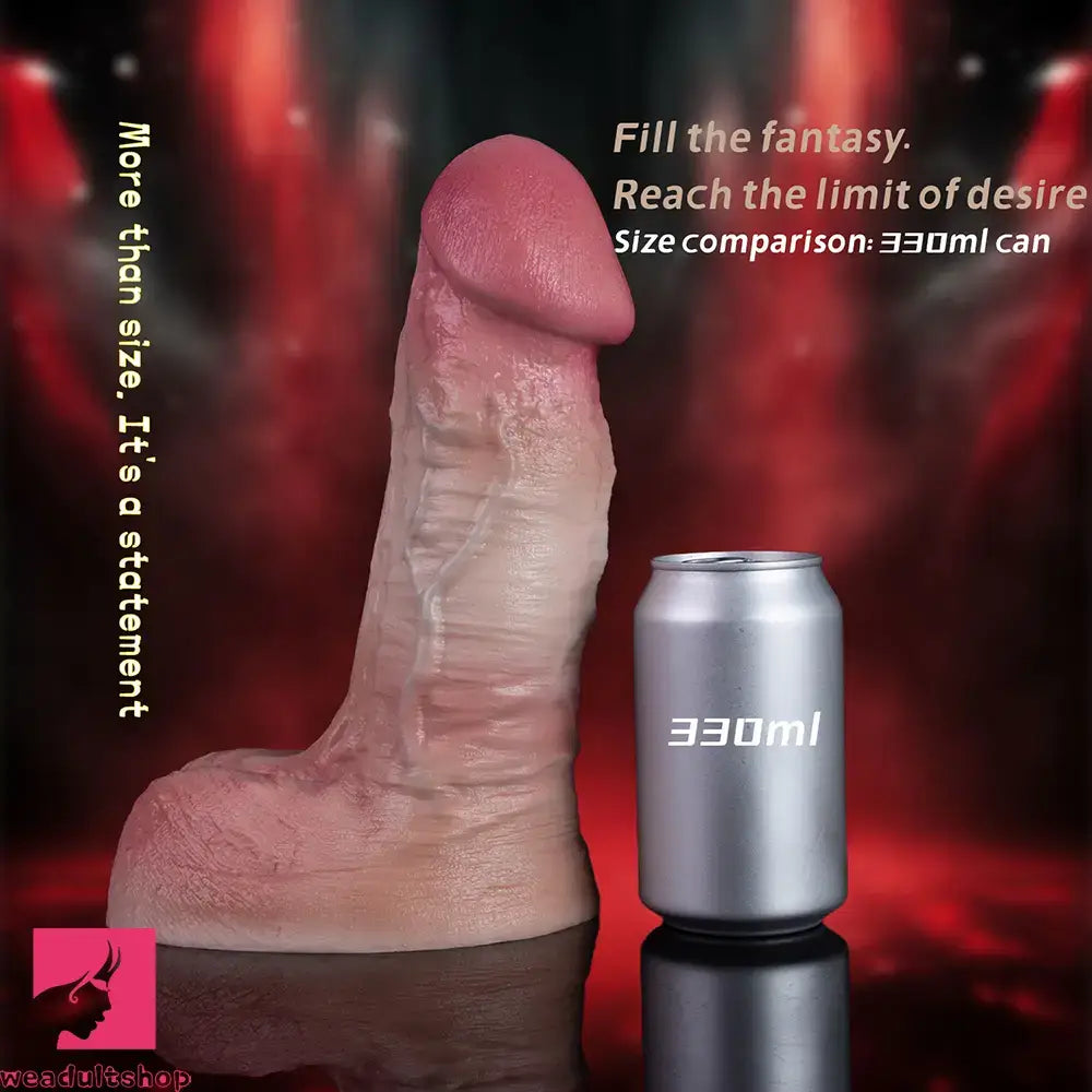 9.37in Dual Density Blue Veins Lifelike Soft Dildo For Women Couples Love Toy