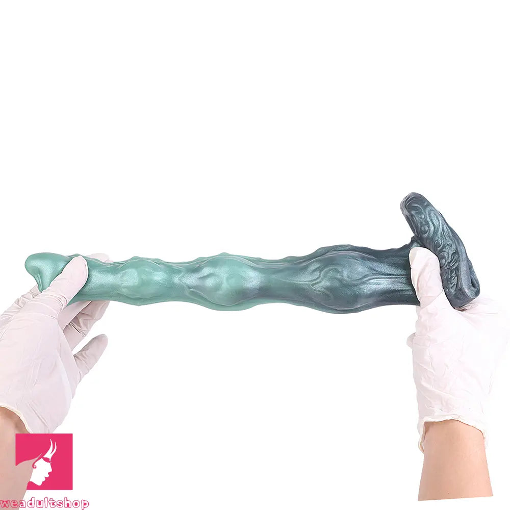 8.85in Platinum Liquid Silicone Penis Sleeve Dildo For Thickening Real Toy