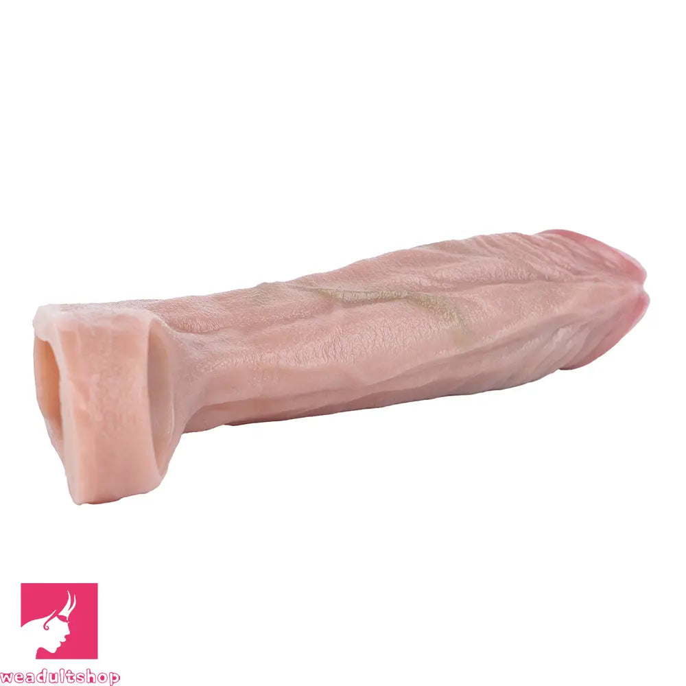 6.29in Realistic Silicone Soft Cock Sleeve Dildo For Anal Orgasm Masturbation