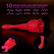 8.9in Licking Vibrating 2in1 Tongue Vibrating Dildo Rose Adult Toy