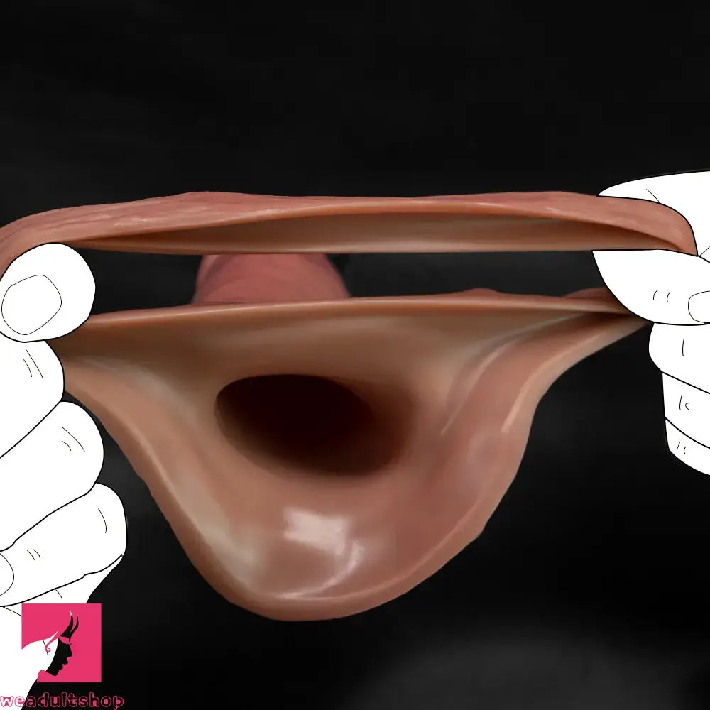 3.74in 5.11in 6.49in Realistic Hollow Small Cock Dildo Sleeve Cock Ring