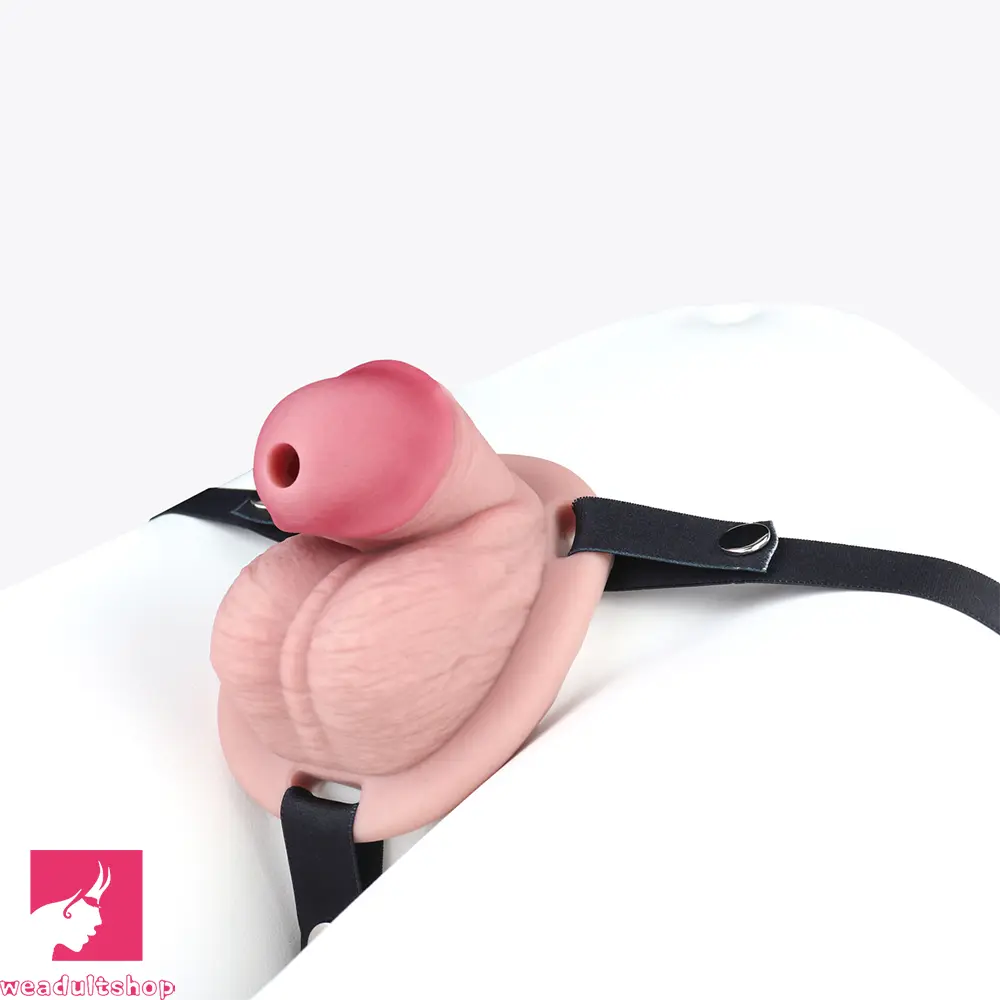 3.74in Real Hollow Chastity Cage Dildo Realistic Penis For Vagina Love