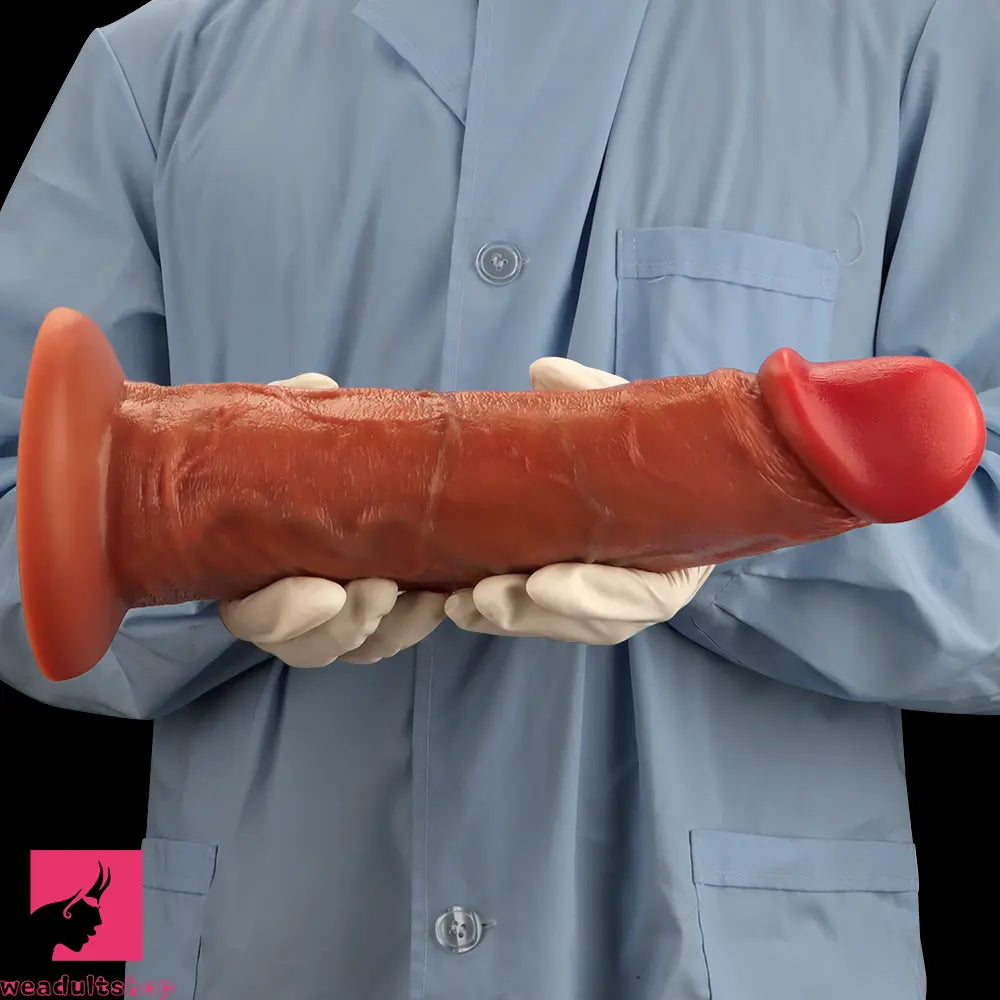 9.64in 11.41in 13in Liquid Silicone Egg-free Upturned Soft Big Real Cock Dildo
