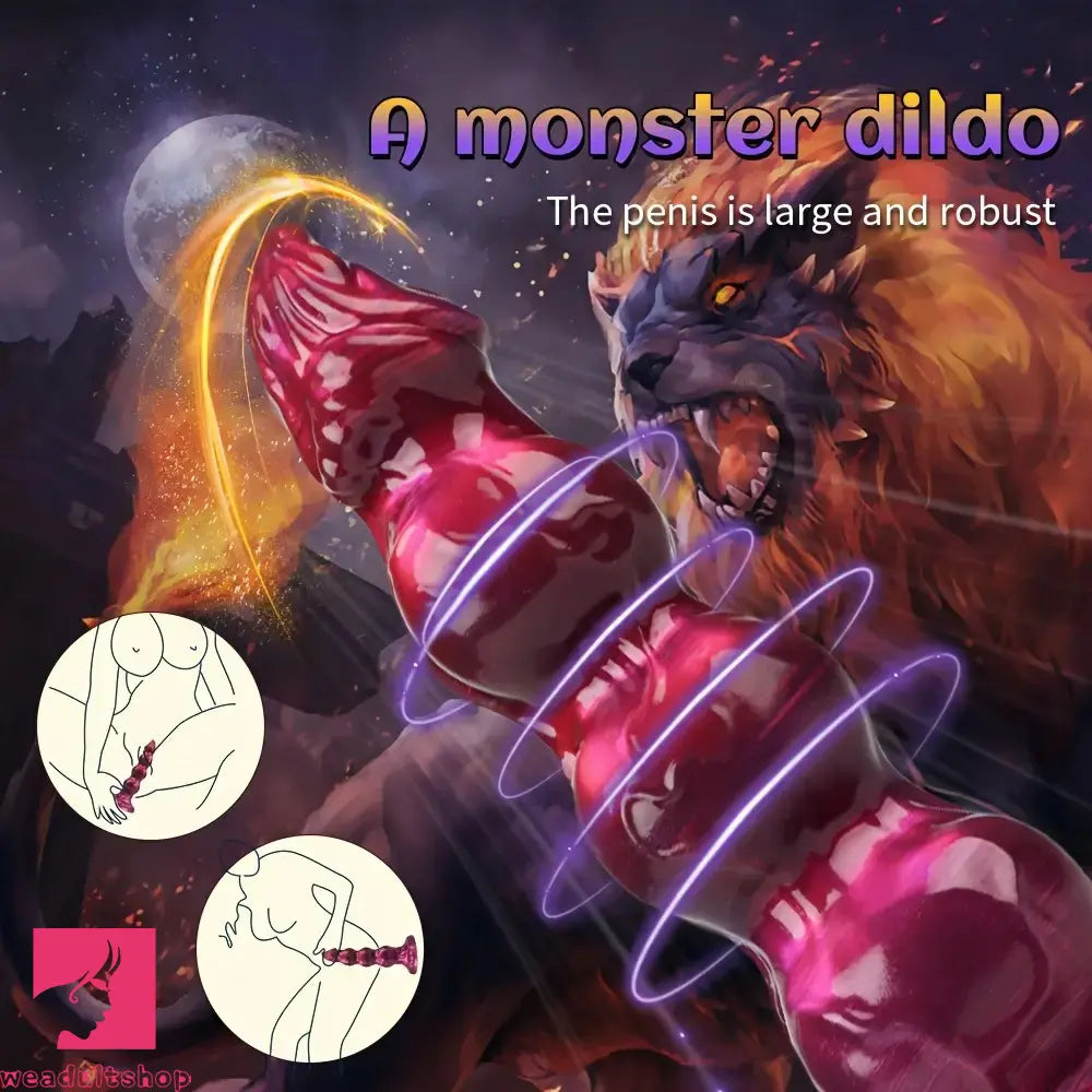 8.38in 10.51in 11.81in Liquid Silicone Knot Animal Soft Fantasy Dildo For Sex
