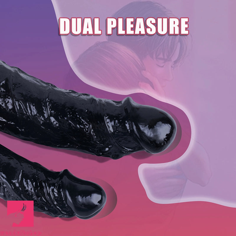 8in Realistic Double Sided Dildo Big PVC Lesbian Penis For Women Gay