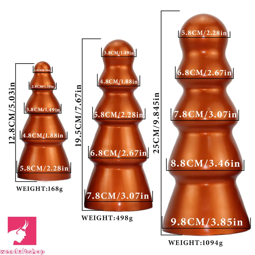 5.03in 7.67in 9.85in Odd Fantasy Butt Plug Dildo Suction Cup Adult For Couple