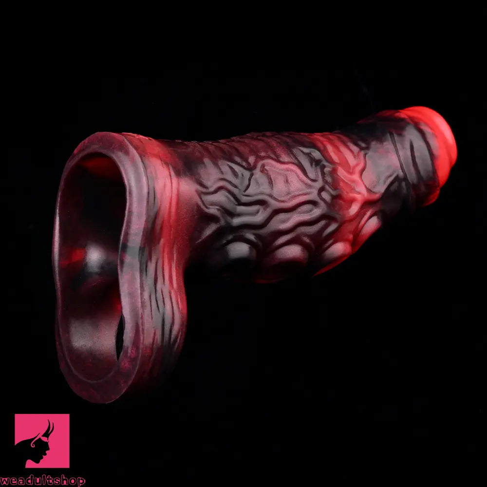 5.98in 7.09in Silicone Tentacle Sleeve Knot Vibrating Hollow Female Dildo