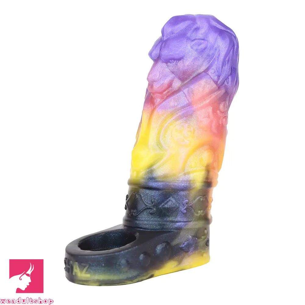 4.92in Fantasy Odd Small Silicone Soft Dildo Sleeve Cock Extender Toy