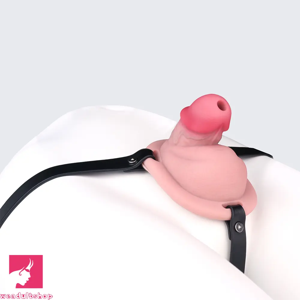 3.34in Real Hollow Chastity Cage Dildo Couple Sex Love Masturbator
