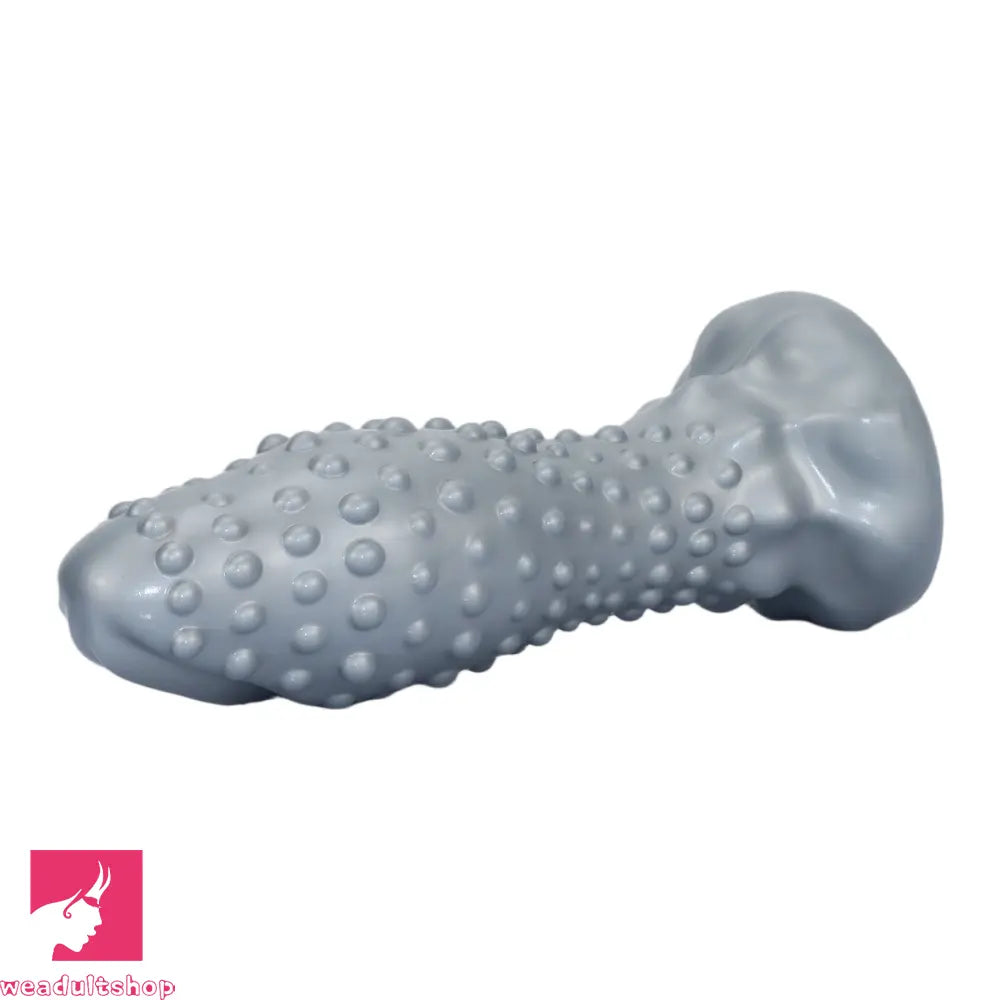 6.29in 8.66in 11.02in Spiked Stripe Silicone Butt Plug Odd Dildo Vagina Dilator
