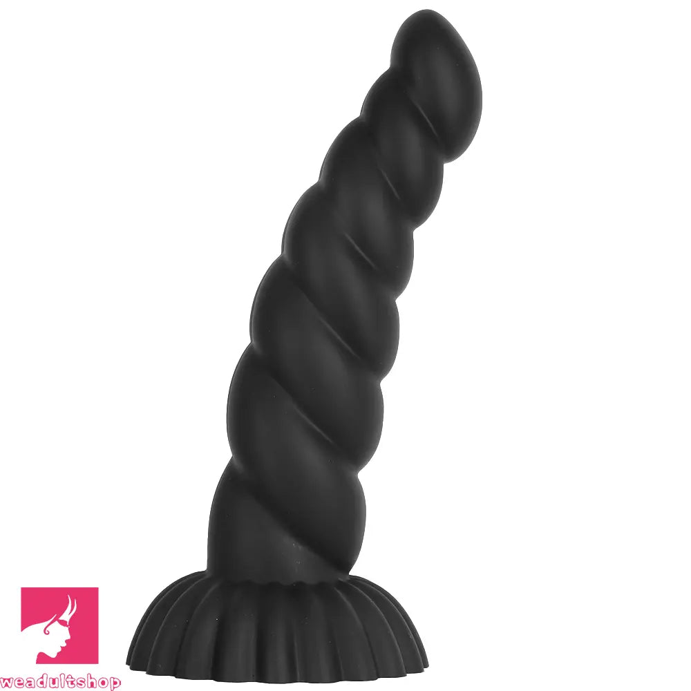 14.76in Silicone Black Extra Large Thick Anal Plug Dildo For Masturbation