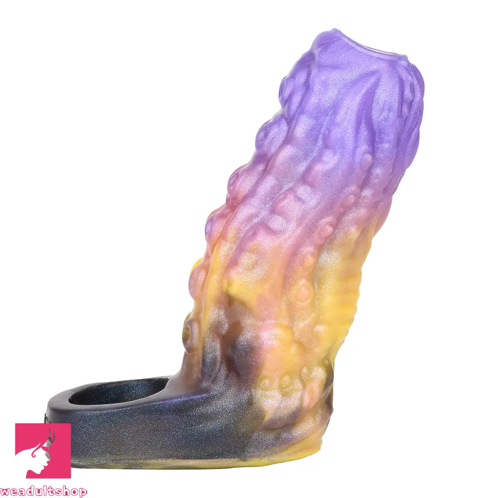 4.92in Egyzos Tentacle Silicone Soft Dildo Sleeve Cock Extender Sex Toy