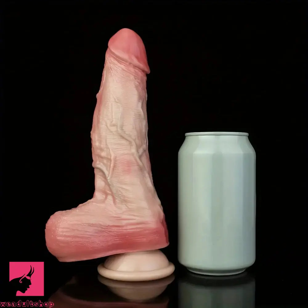 9.84in Realistic Slicky Dual Density Silicone Extension Dildo For Sex Toy