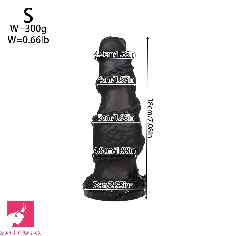 7.08in 8.46in 10.03in 11.81in 13.77in 14.96in Fantasy Big Fat Monster Dildo