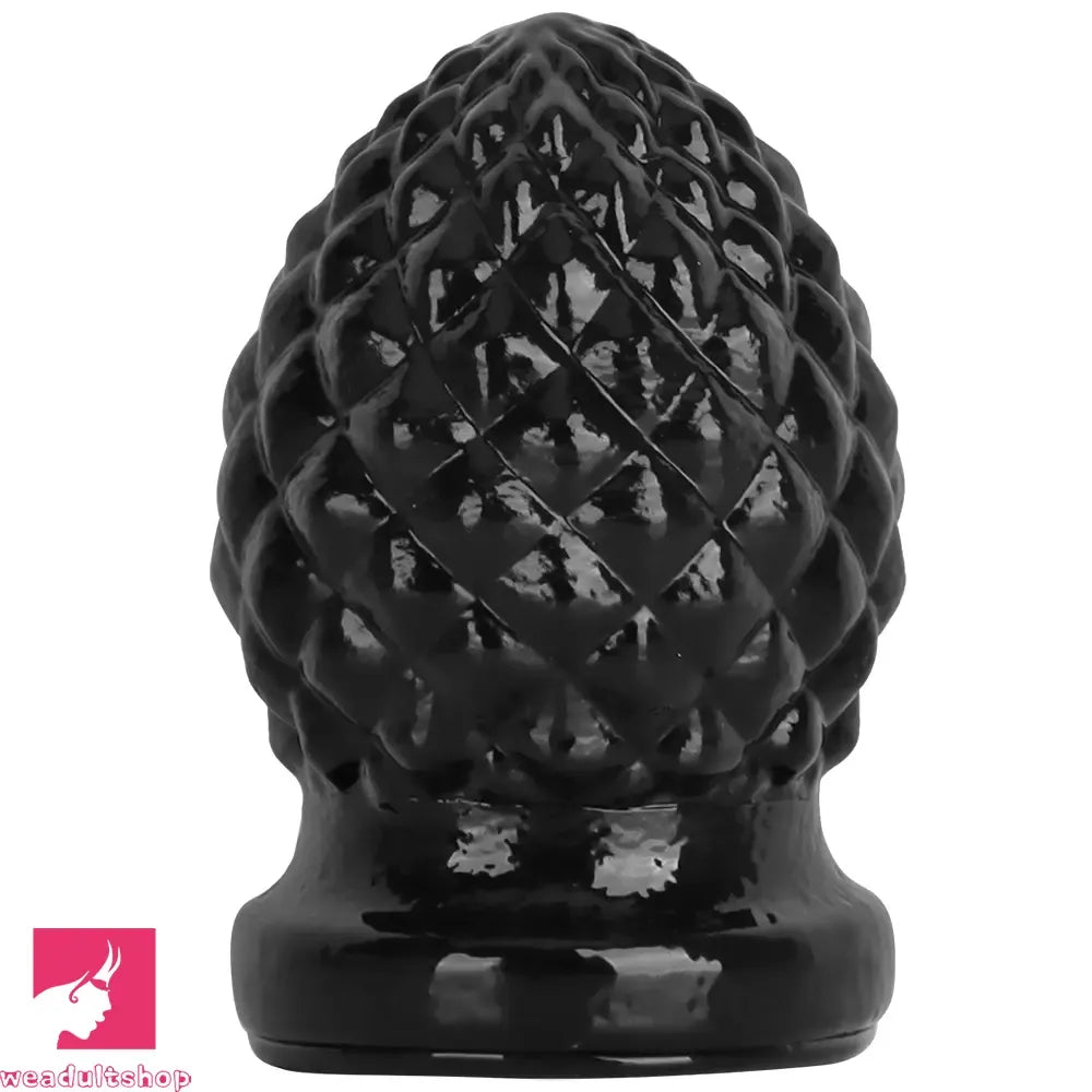 2.95in 4.52in Newbie Black PVC Cock Suction Cup Mini Anal Plug Dildo