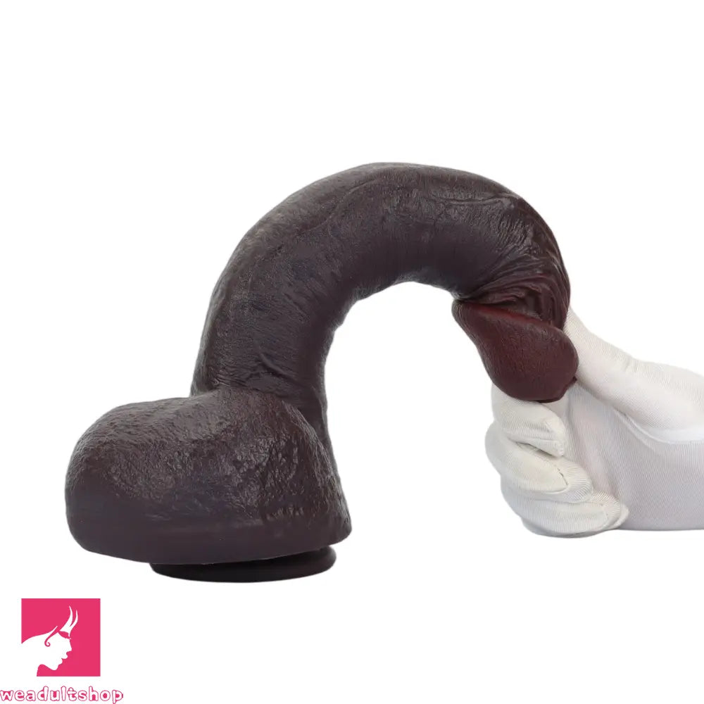 11.35in Real Feeling Dual Density Silicone Big Dildo Vaginal Prominent Texture