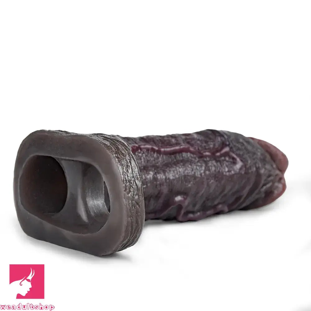 7.36in Soft Dildo Sheath With Ejaculation Ring For Pleasure & Discreet Toy