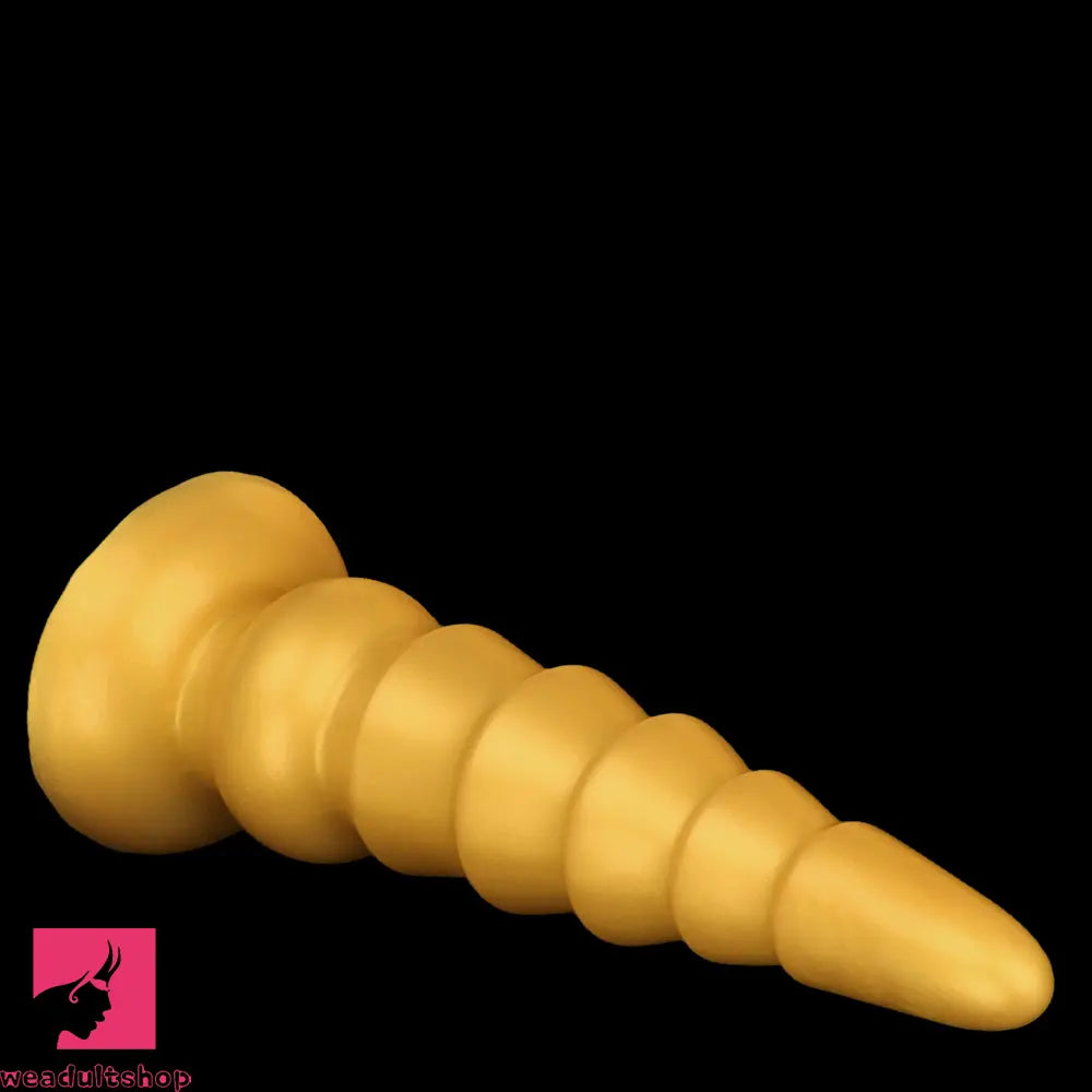 7.87in 11.41in 14.17in Golden Silicone Soft Anal Plug Dildo For Women Toy