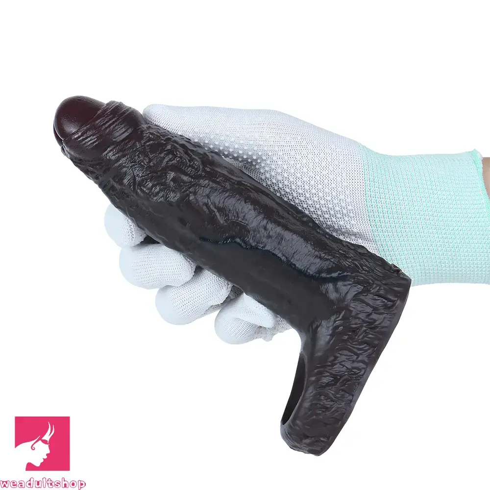 6.69in Uncut Vivid Glans Lifelike Veins Penis Sleeve Dildo Adult Love Toy