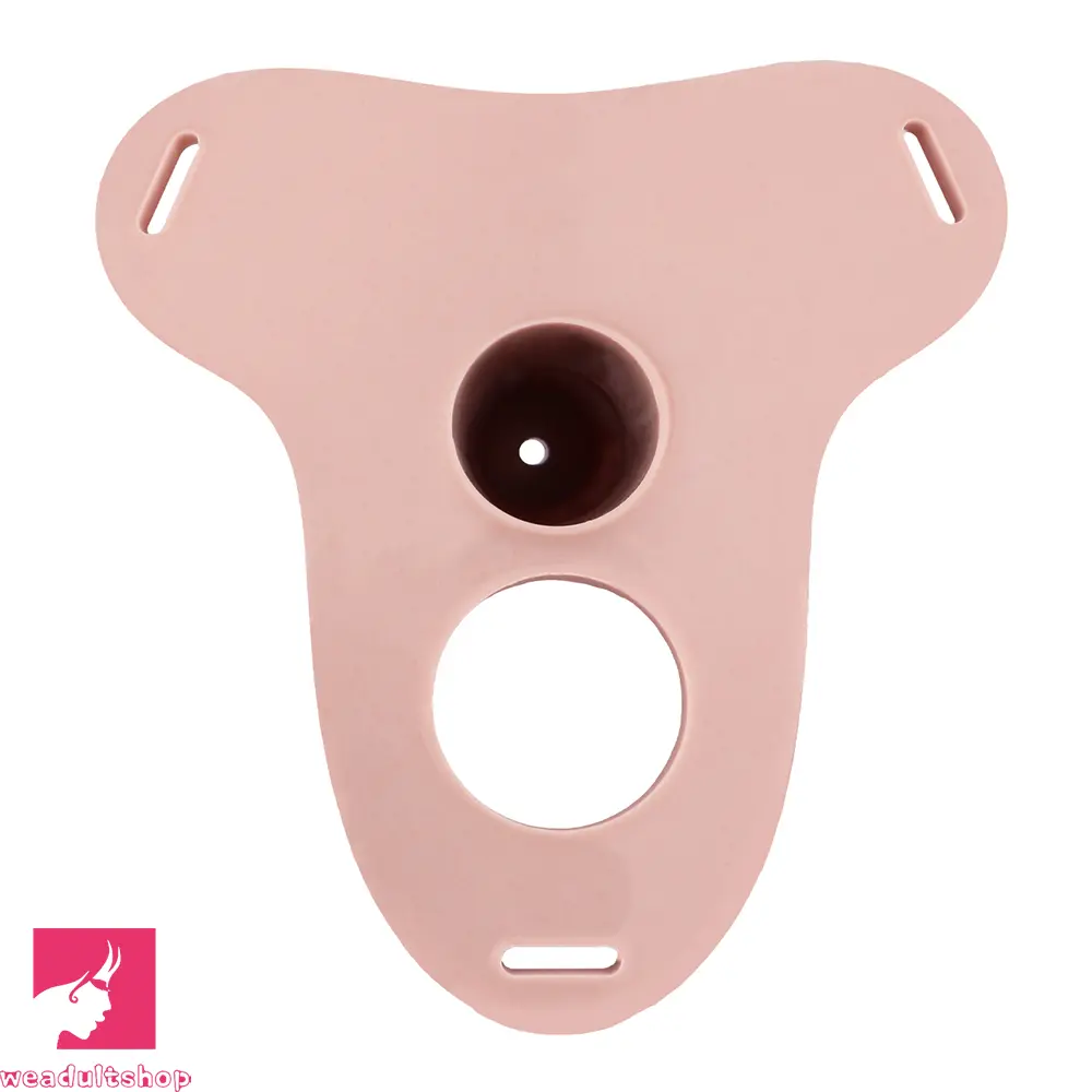 5.7in Silicone Horse Penis Male Cage Strap on Chastity Dildo With Lock