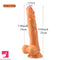 9.84in Big Real PVC Skin Dildo For Female Male Toy With Suction Cup