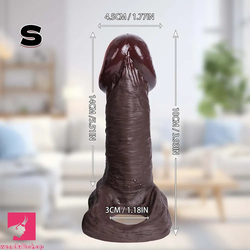5.51in 6.29in 7.08in Big Mushroom Head Penis Sheath Reusable Dildo Sleeve