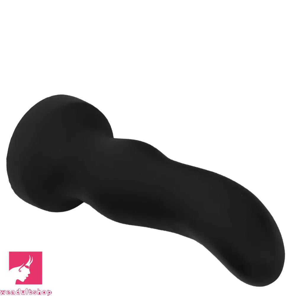 7.67in 9.25in 11.22in Black Silicone Anal Plug Dildo For Anal Masturbator