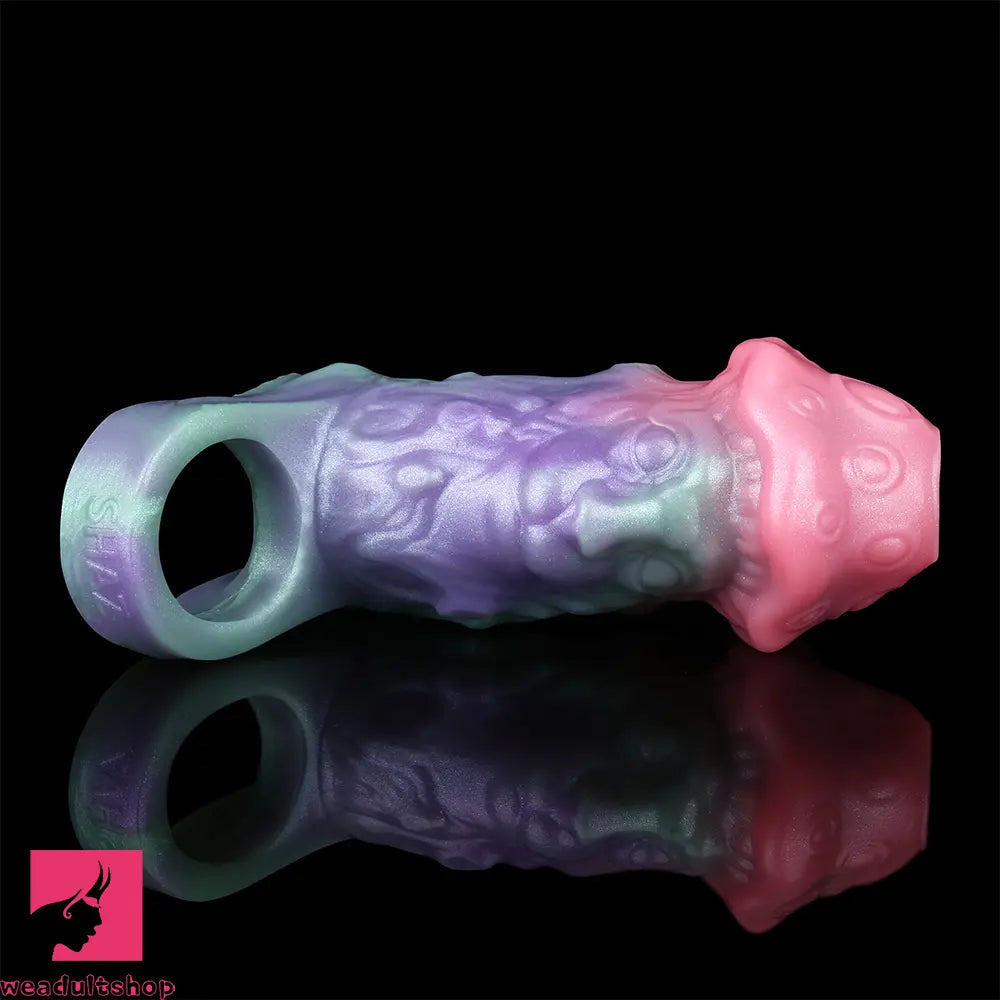 4.44in Spore Bloom SHAZ-3016 Fantasy Hollow Dildo Cock Sleeve Extension