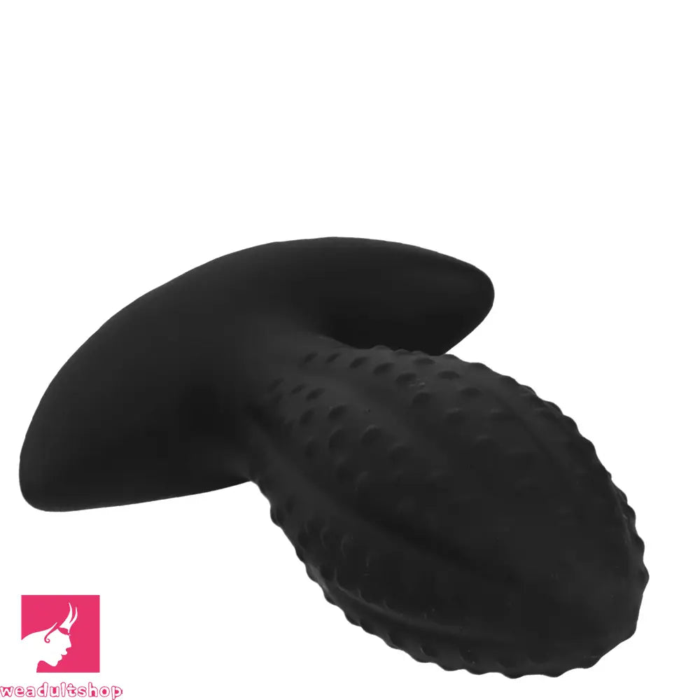 4.52in 5.7in 7.08in Black Bodysafe Ultra-silicone Small Anal Plug Cock Dildo