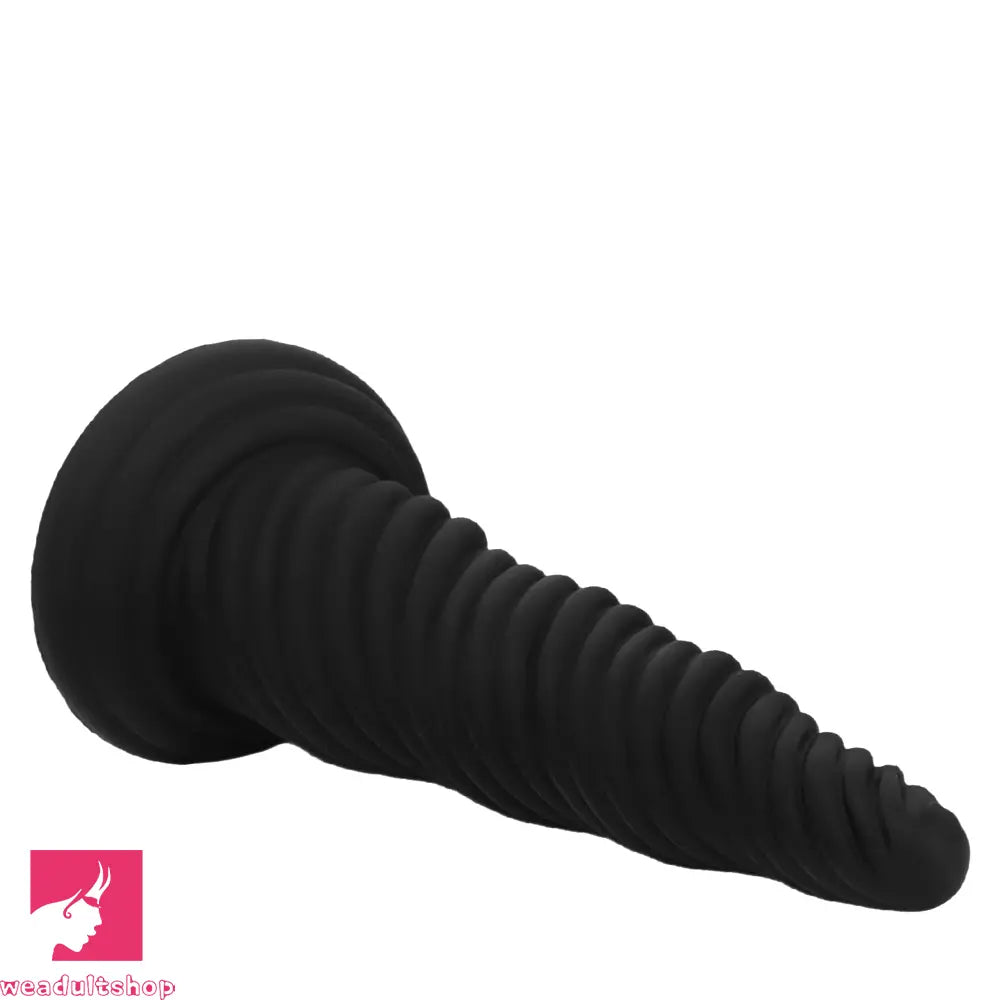8.26in 10.43in 12in Silicone Thread Black Big Soft Dildo Anal Masturbator