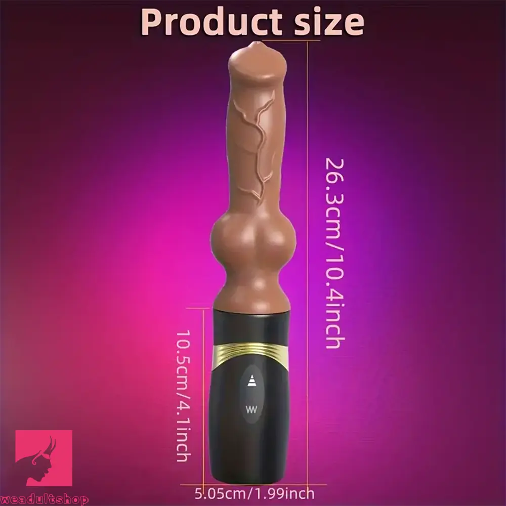 10.4in Realistic Silicone Dildo Thrusting Vibrating Sex Gun Pleasure