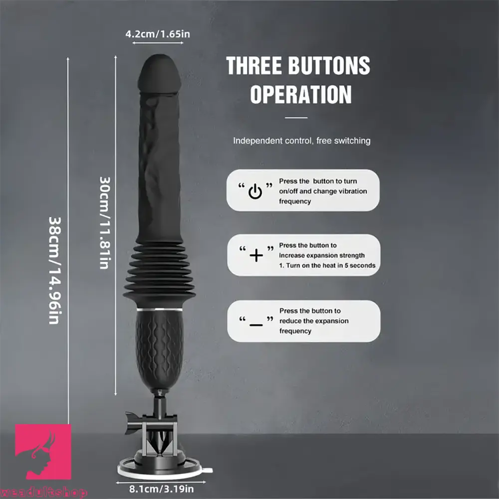 14.96in Thrusting Vibrating Dildo Gun Heating Fuck Sex Dildo Machine 14.96in Thrusting Vibrating Dildo Gun Heating Fuck Sex Dildo Machine