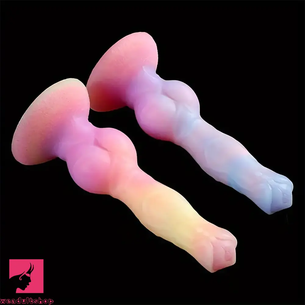 8.66in Colorful Night Light Silicone Luminous Big Dildo For Anal Sex 8.66in Colorful Night Light Silicone Luminous Big Dildo For Anal Sex