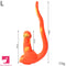 12.8in 15.35in Dinosaur Silicone Soft Big Glowing Penis Dildo For Women