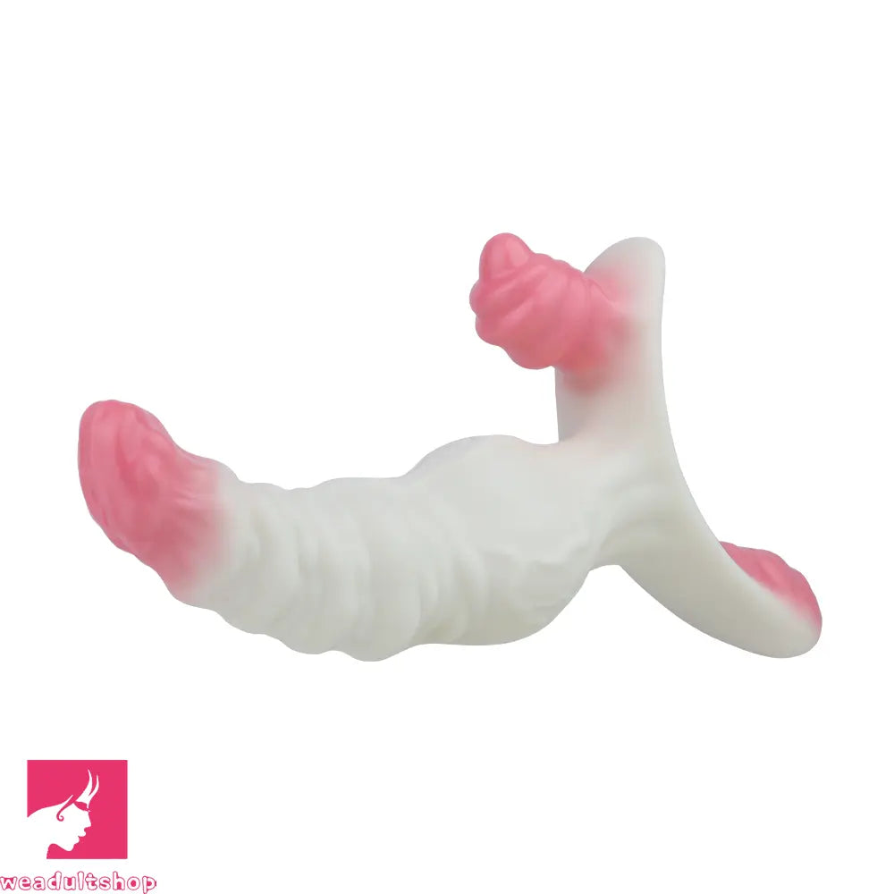 6.42in Monster Fantasy Wearable Strap on Vibrating Anal Silicone Dildo