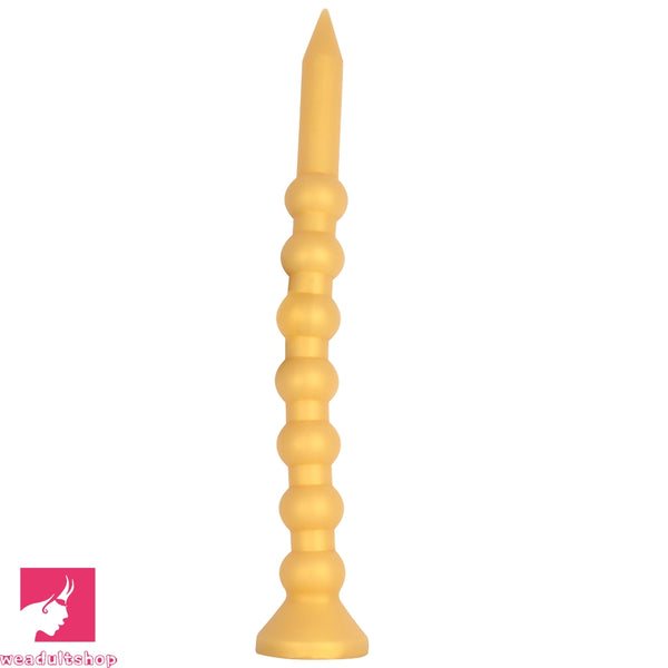 23.62in Soft Seven Beads Expansion Long Deep Huge Anal Plug Cock Dildo