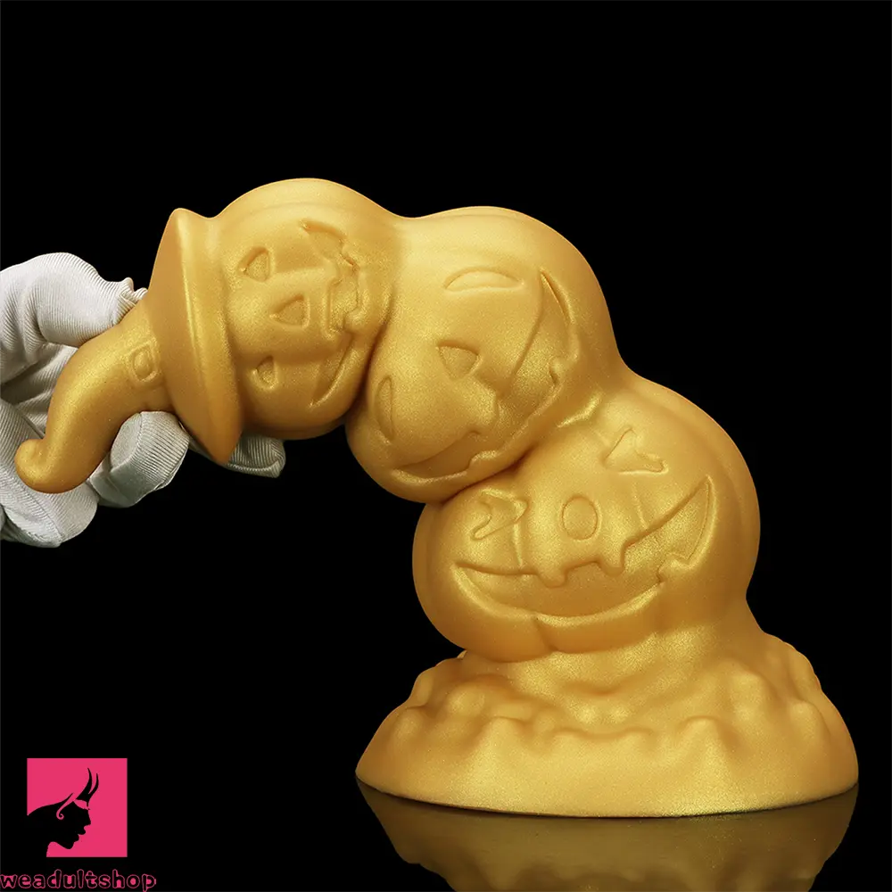 5.9in 6.69in 7.48in 8.26in 9.05in 9.84in Halloween Pumpkin Butt Plug Dildo