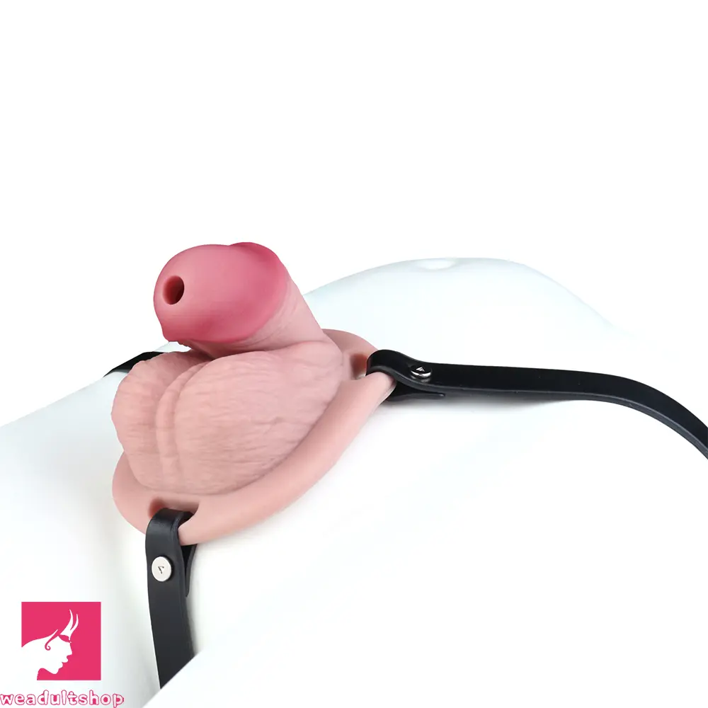 3.74in Real Hollow Chastity Cage Dildo Realistic Penis For Vagina Love