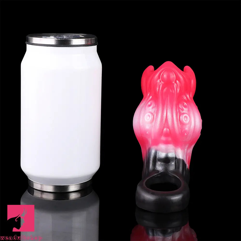 4.4in 5.11in 5.86in Fantasy Tentacle Silicone Dildo Sleeve Crown Top Quality