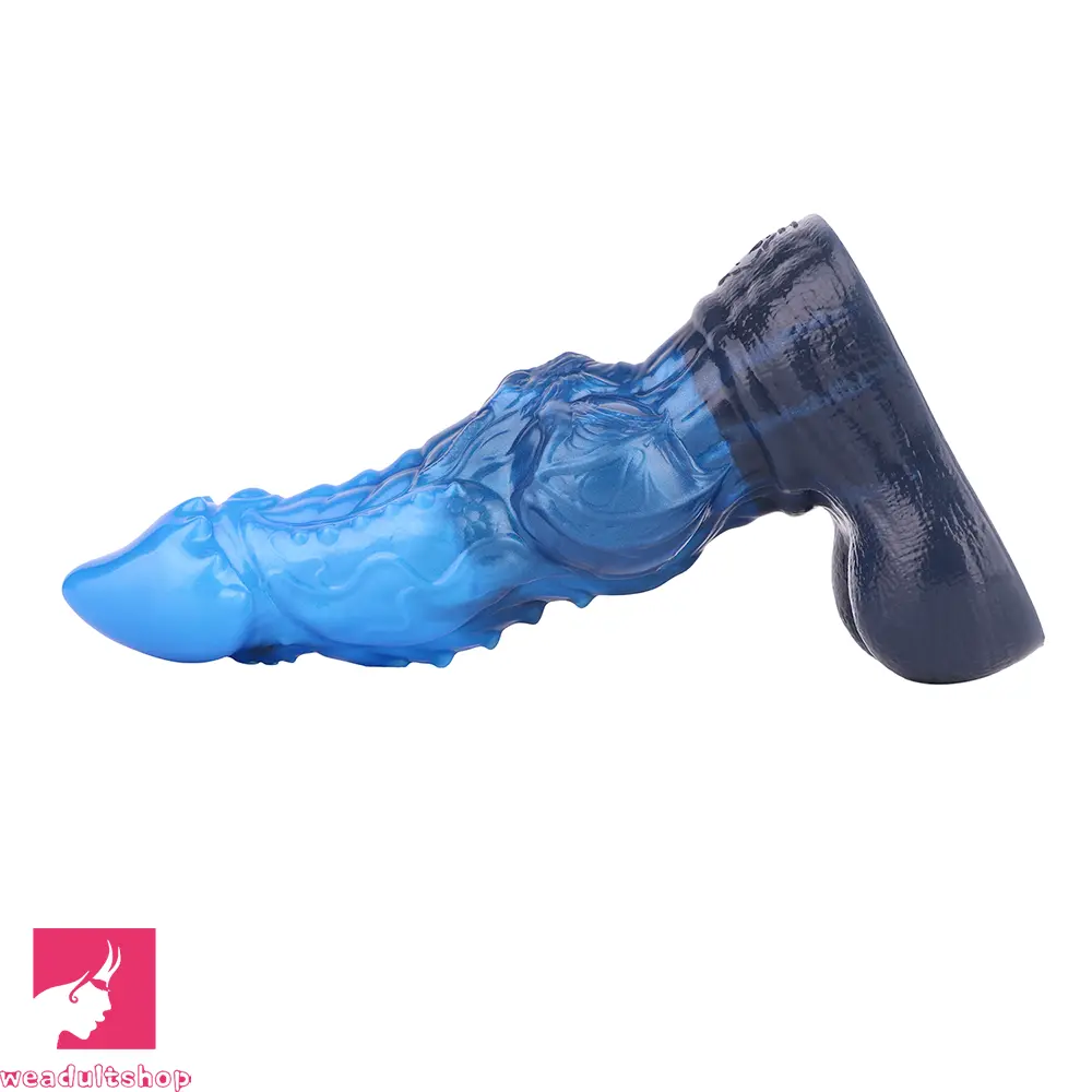 8.22in Dual Density Silicone Monster Knot Dildo Ultra Soft Penis Love Cock