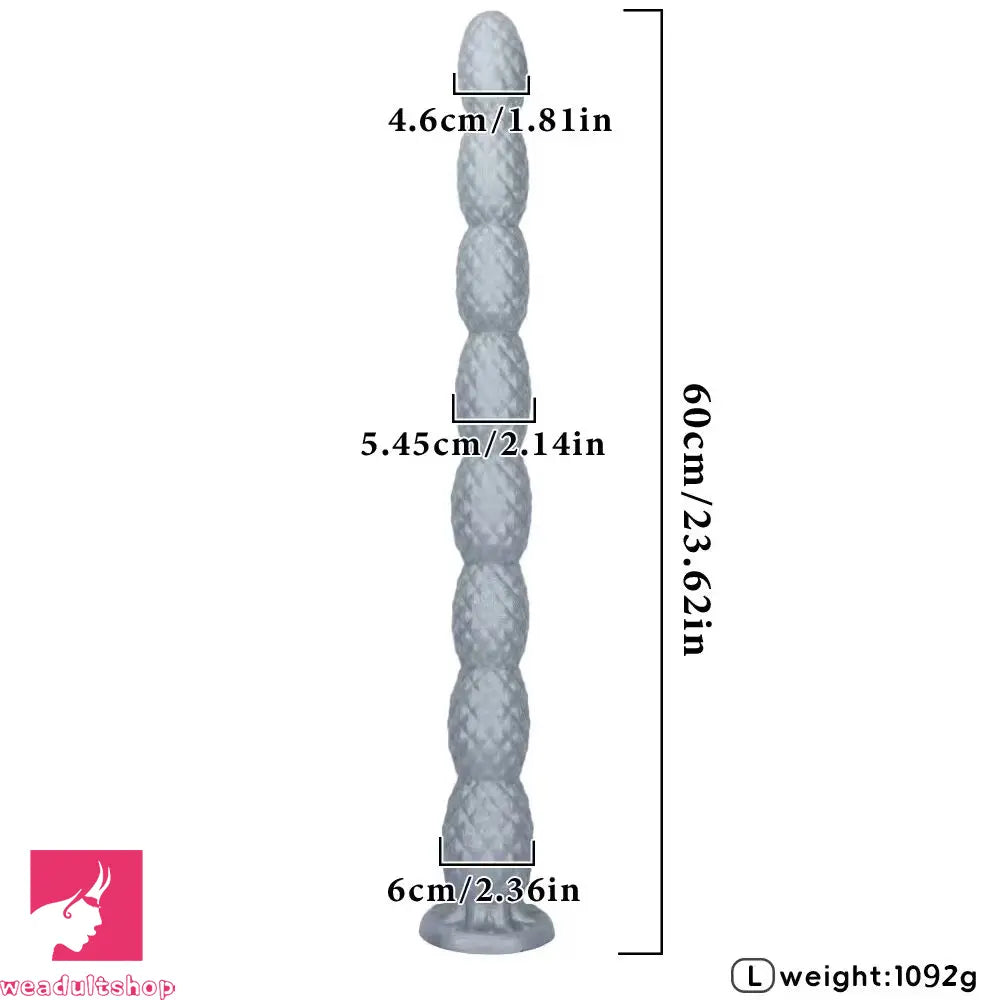 15.74in 23.62in Extra Long Whip Anal Plug Dildo Adult Male and Female Toy