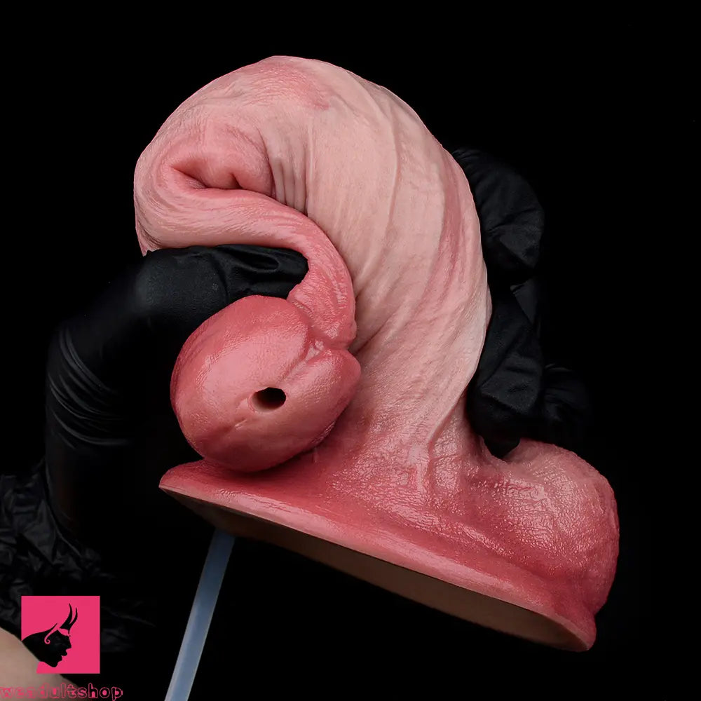6.26in Dual Density Silicone Ejaculating Dildo For Couple Foreplay Cock