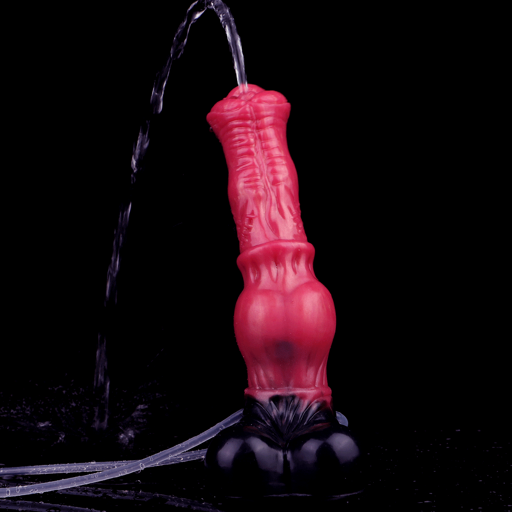 10in Horse Knot Silicone Soft Big Ejaculating Dildo G-Spot Stimulato Cock