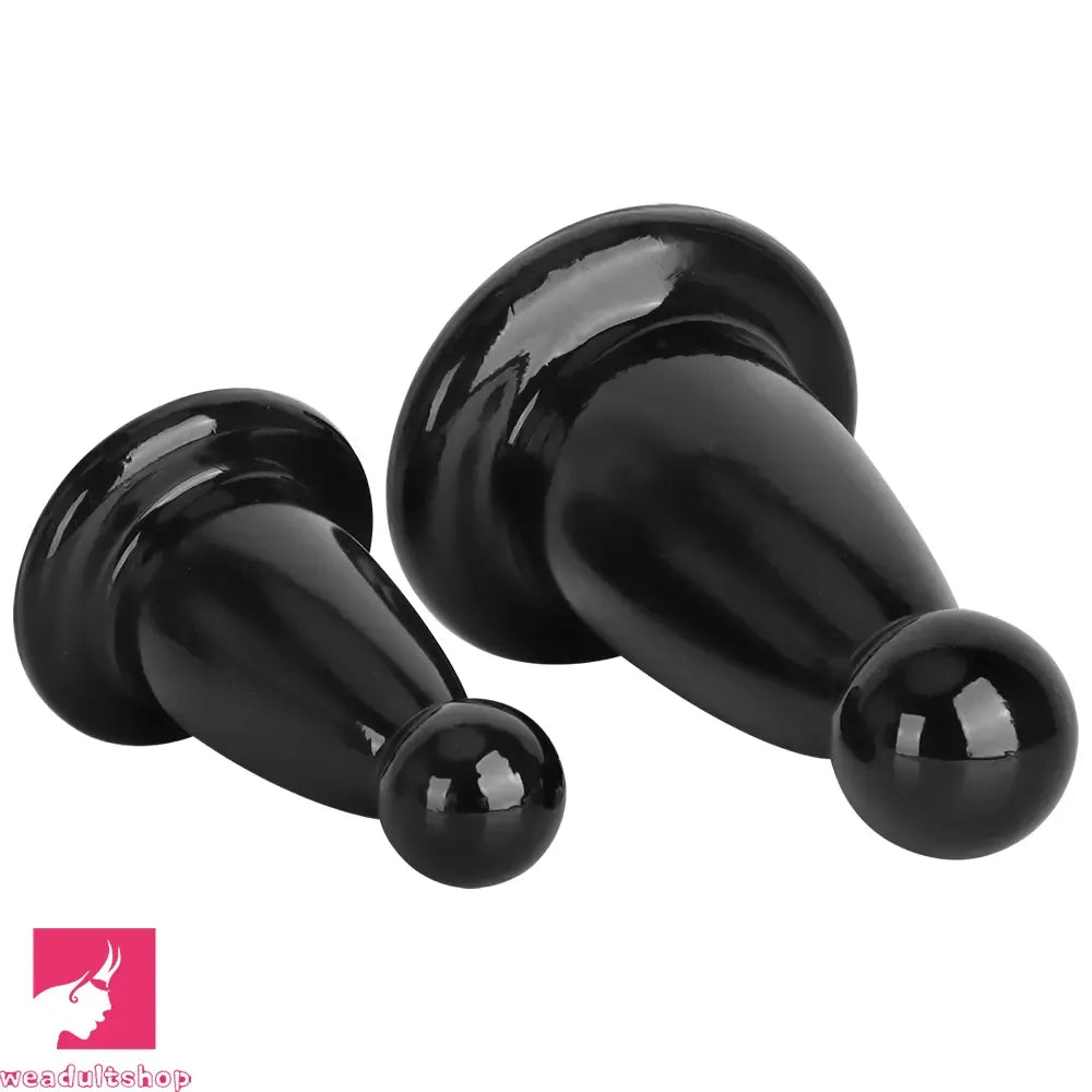5.7in 7.87in Black PVC Thick Butt Plug Dildo For Women Sexual Adult Cock