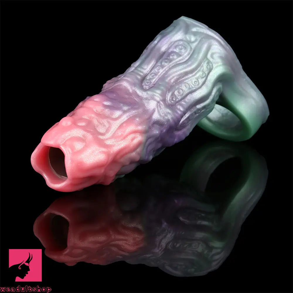 4.72in Abyssal Tendril SHAZ-3015 Fantasy Hollow Dildo Cock Sleeve Extension