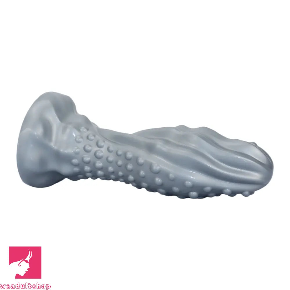 6.29in 8.66in 11.02in Spiked Stripe Silicone Butt Plug Odd Dildo Vagina Dilator