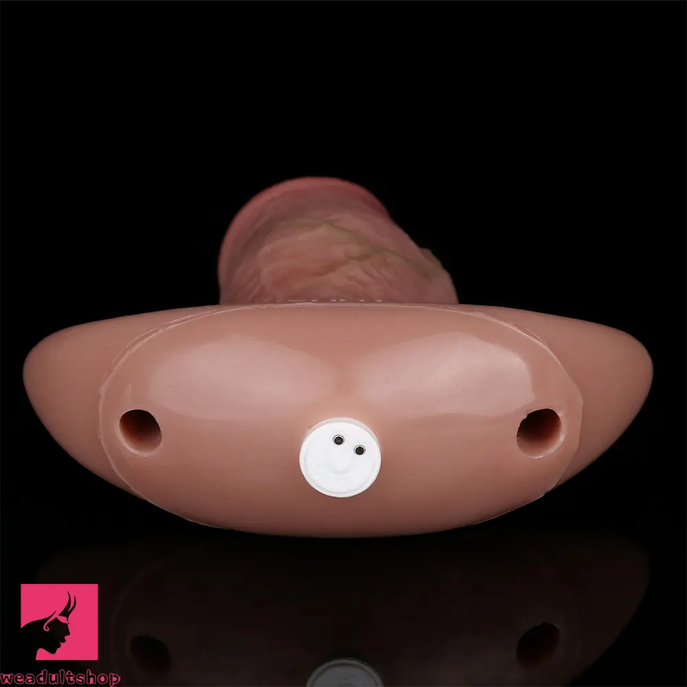 5.8in Hairy Penis 10 Frequency Vibration Role Sex Dildo Tail Butt Plug