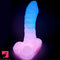 7.08in 9.05in Uncut Big Monster Animal Soft Silicone Luminous Clit Dildo